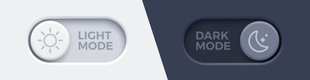light mode vs dark mode