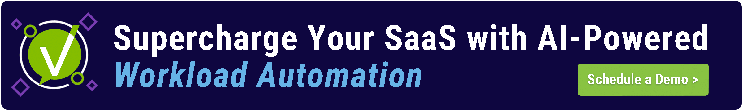 AI-powered workload automation dashboard with real-time analytics, cloud orchestration, and efficiency metrics, highlighting automation benefits for SaaS businesses.