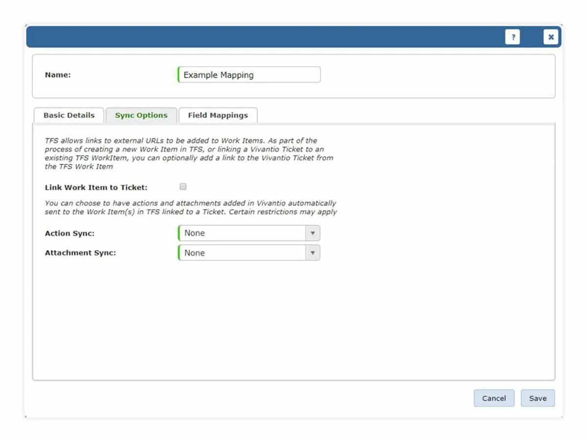 sync options
