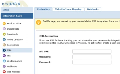 Screenshot of Jira Empty