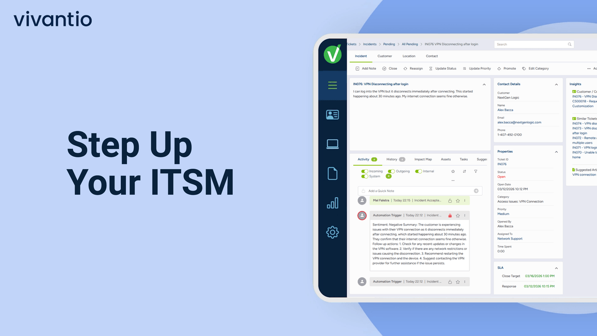 Step Up Your ITSM