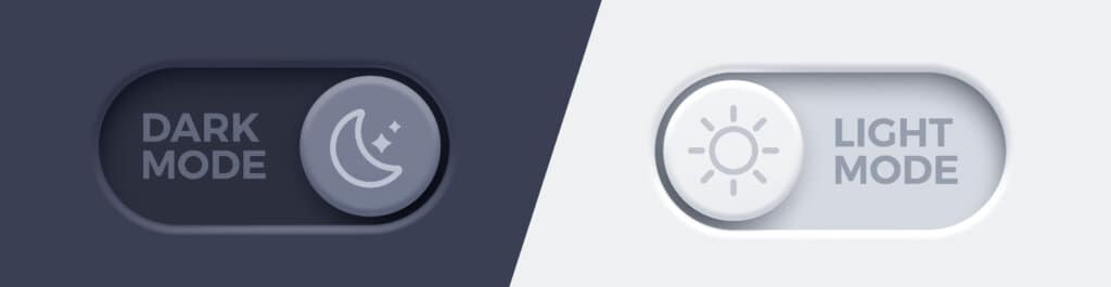 dark mode vs light mode