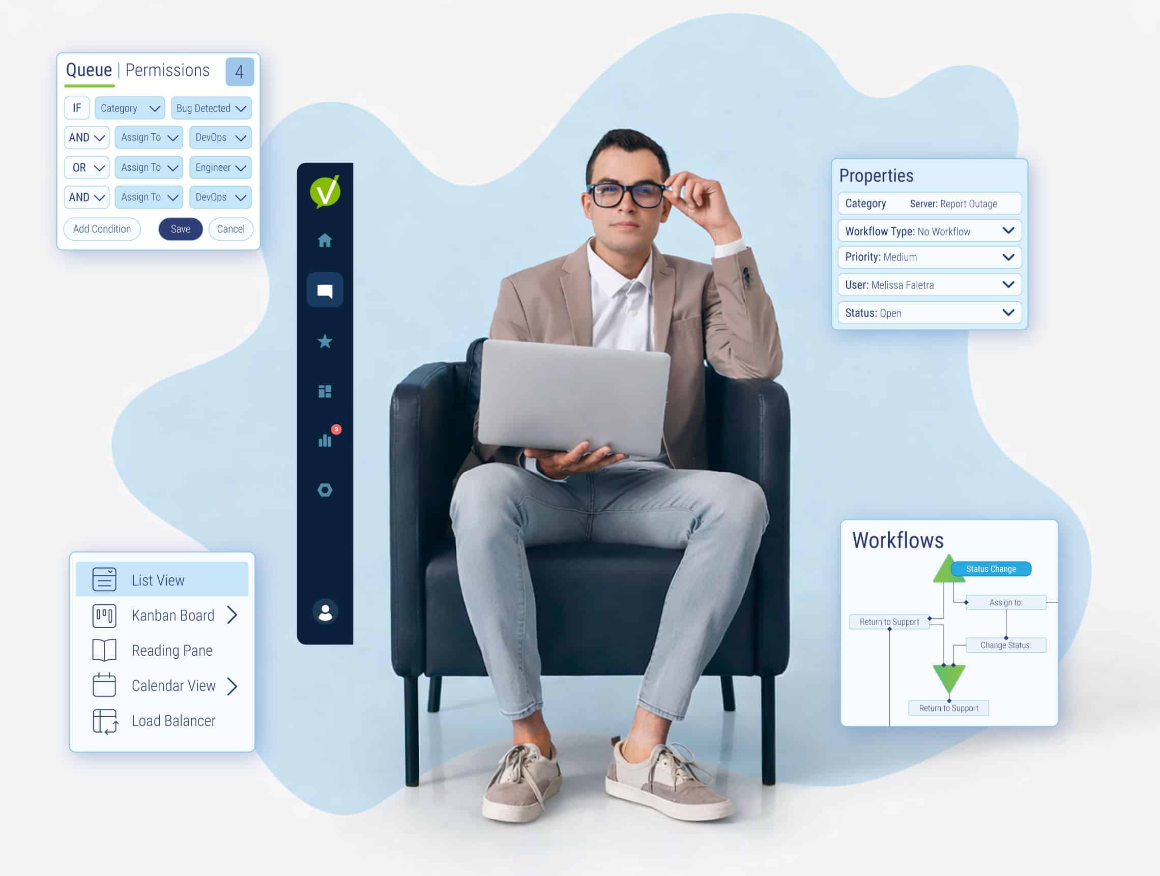 Illustration accompanying frequently asked questions about Right-Sized ITIL governance